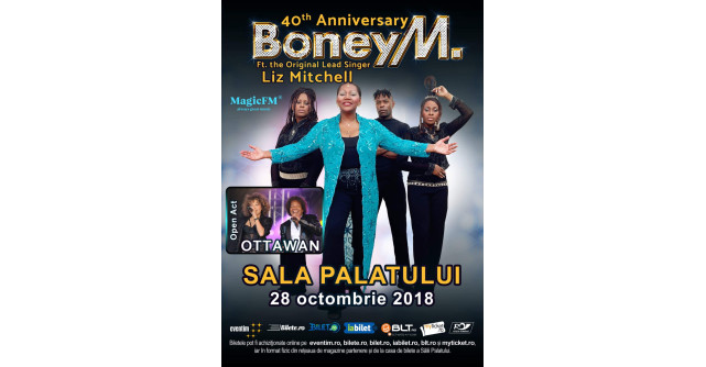 Primele 2 categorii de bilete SOLD OUT la Boney M feat Liz Mitchell, concert aniversar