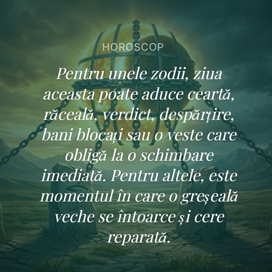 Ziua Judecății de Apoi este pe 6 iulie! Saturn își cere tributul de la 4 zodii. Greșeala din trecut se întoarce!