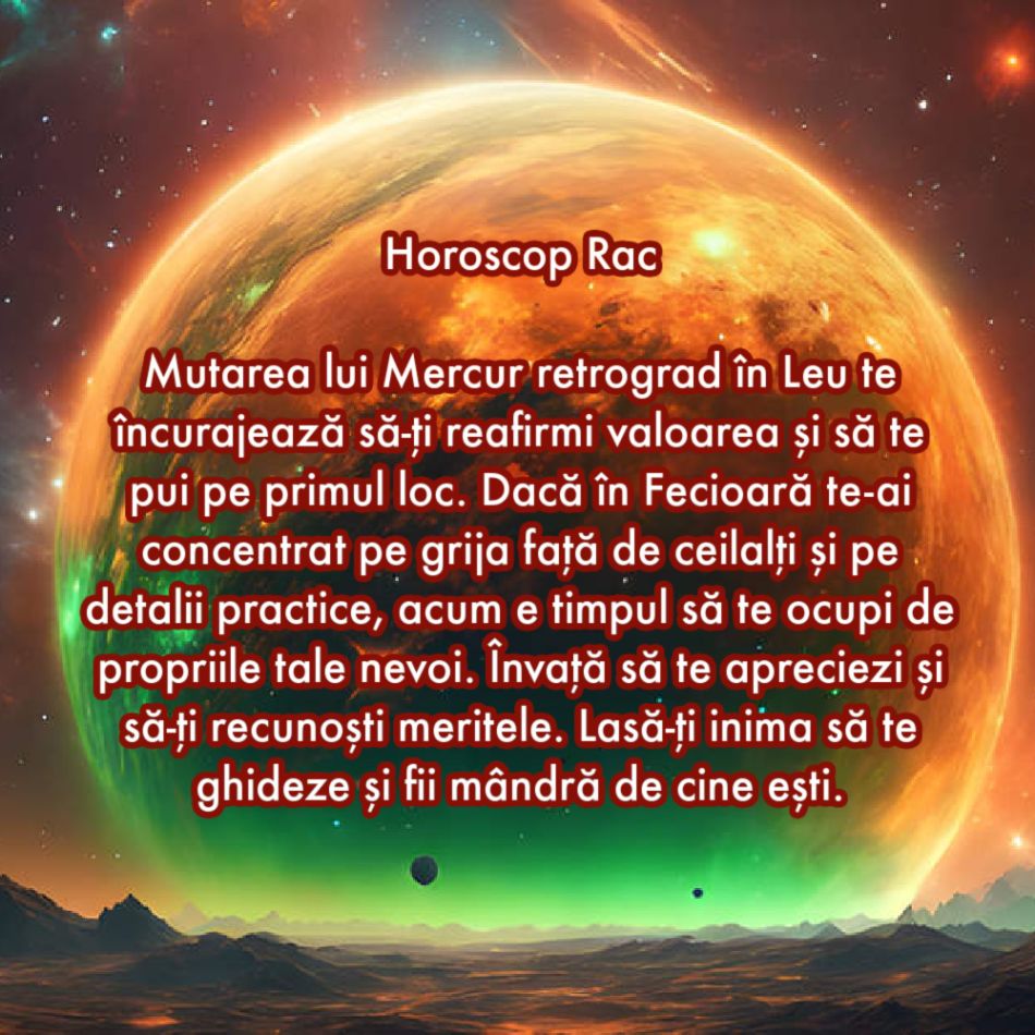 Pe 14 august Mercur retrograd se mută din Fecioară în Leu. O lumină nouă pe calea vieții