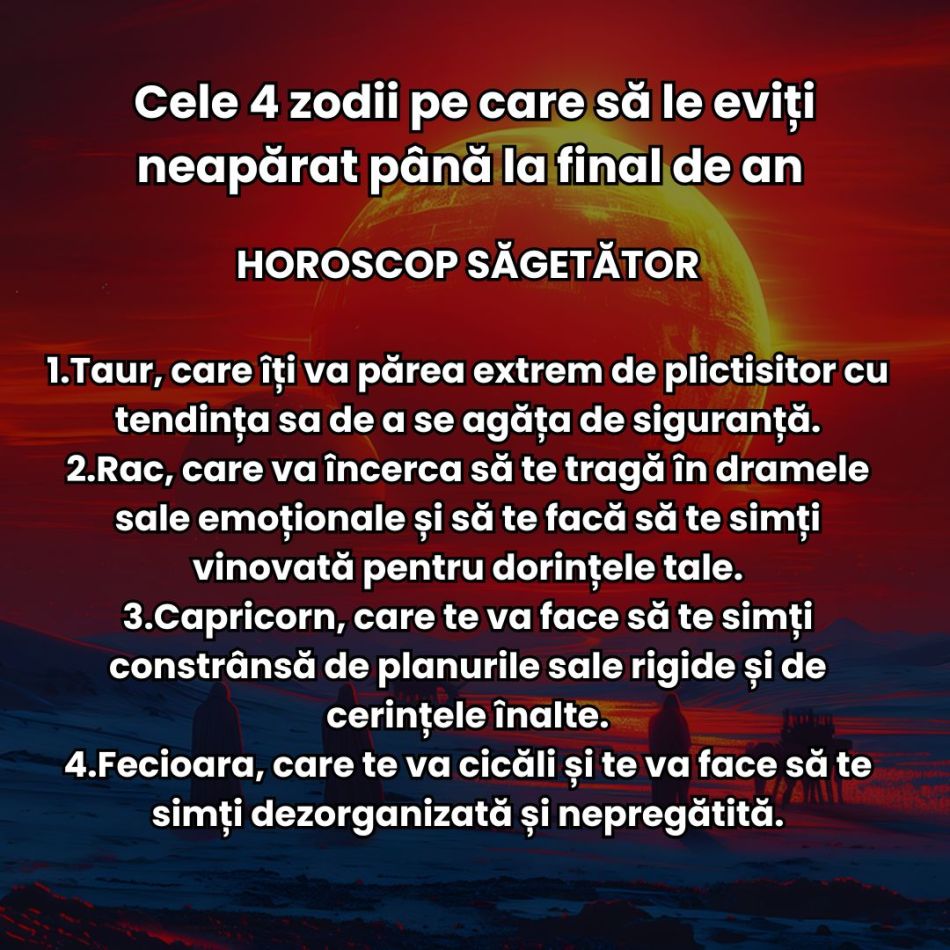Cele 4 zodii pe care să le eviți neapărat până la final de an în funcție de zodia ta