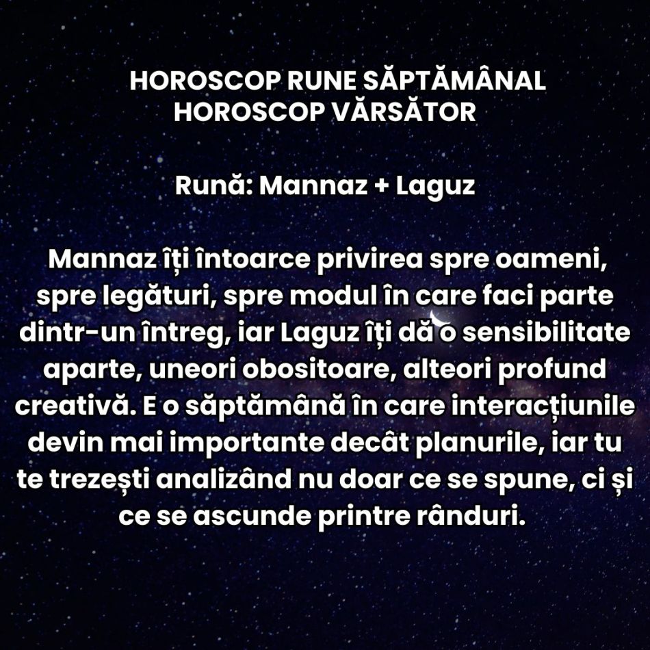 Horoscop Rune săptămâna 29 dec-4 ian 2026: Luna Plină în Rac ne alină oboseala și ne oferă resursele pentru an plin de reușite