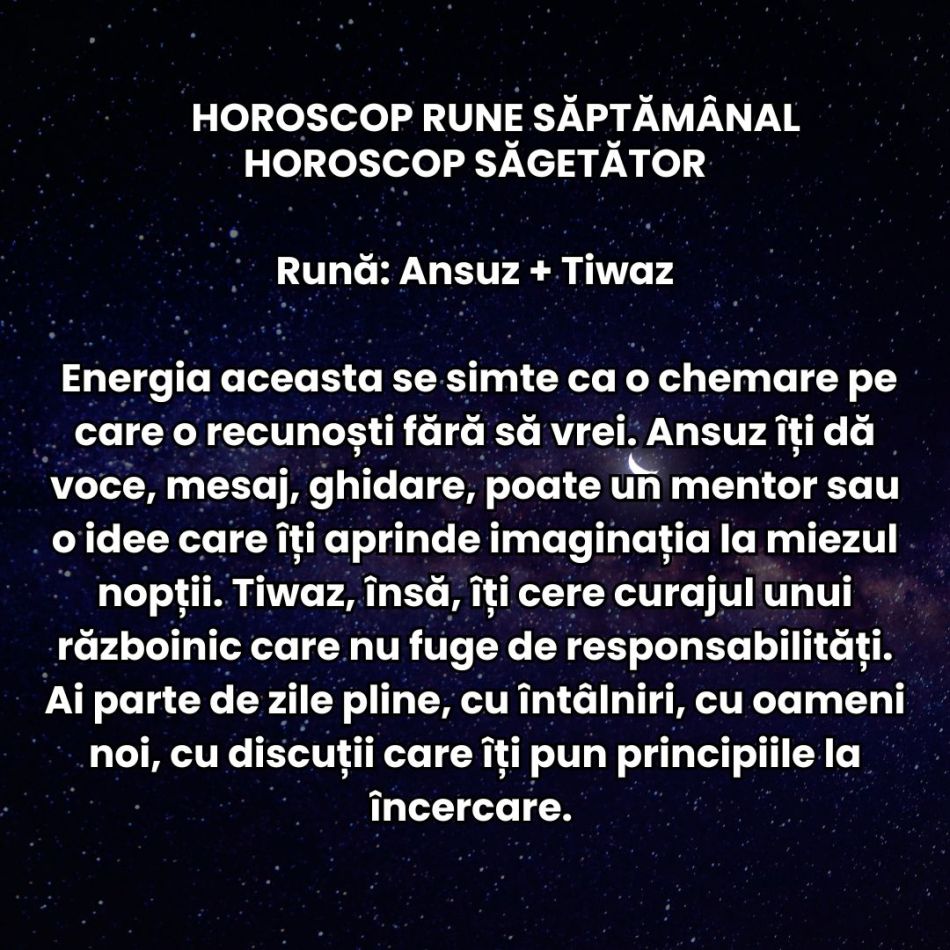 Horoscop Rune săptămâna 12-18 ianuarie 2026: Universul nu ne mai întreabă dacă suntem pregătiți, ci ne forțează să acționăm ACUM