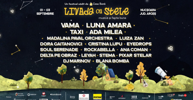 Livada cu stele – festival cu muzică și fapte bune sădit de Casa Bună