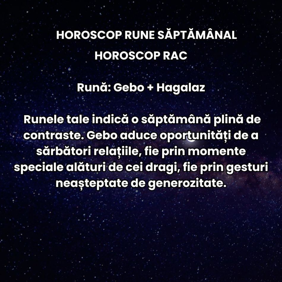 Horoscop Rune săptămâna 20-26 ianuarie 2025: Cu Soarele în Vărsător, Runele ne îndeamnă să fim nonconformiști și încrezători!