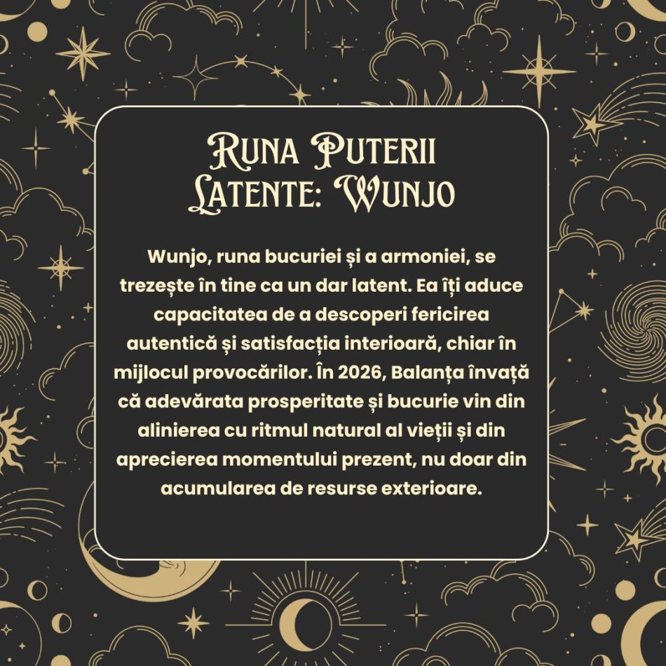 Horoscop Rune 2026 Balanță:  Va trebui să ai răbdare cu tot ceea ce-ți propui! Semințele plantate rodesc în timp