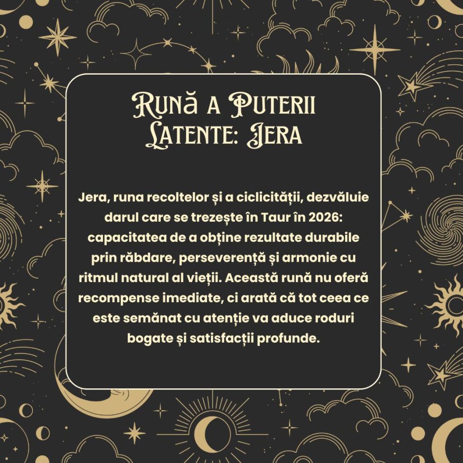  Horoscop Rune 2026 TAUR: Vei descoperi echilibru între energie și răbdare! Vei culege roadele efortului consistent