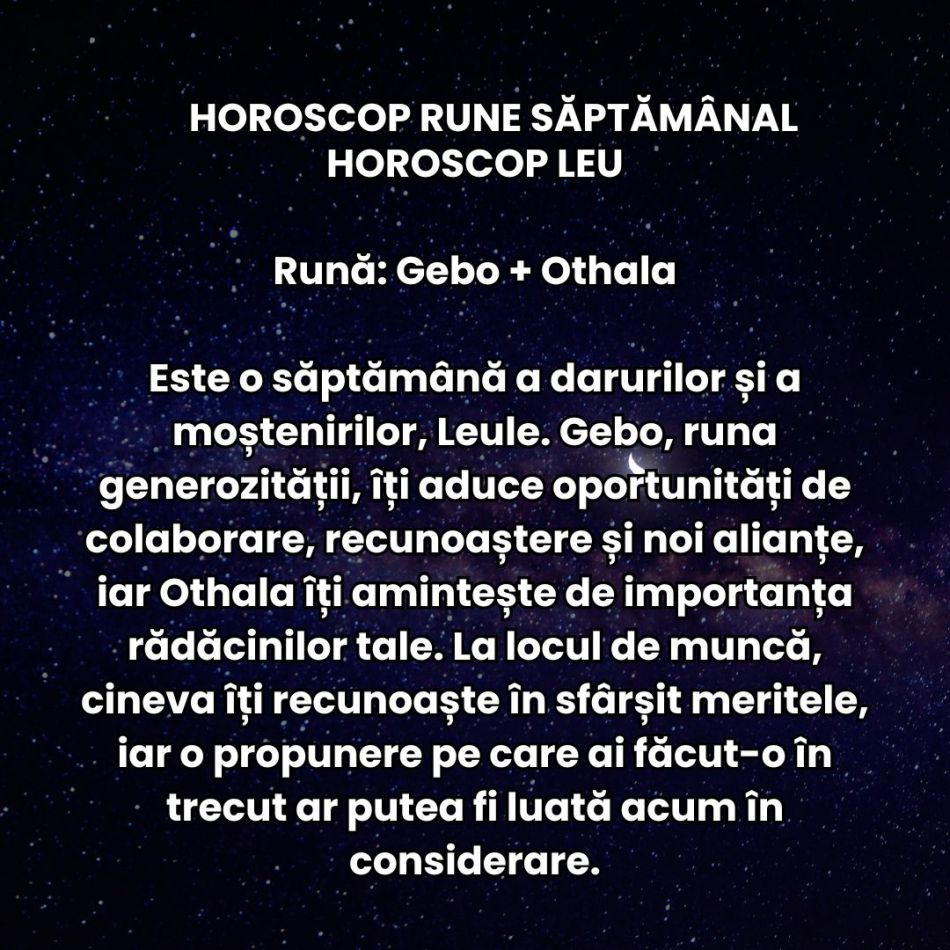 Horoscop Rune săptămâna 24 februarie–2 martie 2025: Săptămâna Dragobetelor și Mărțisorului ne aduce promisiunea noului început!