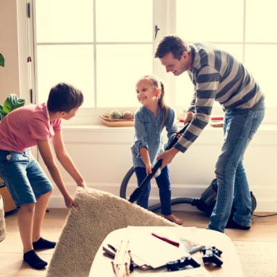 Curățenie rapidă în locuințele cu copii