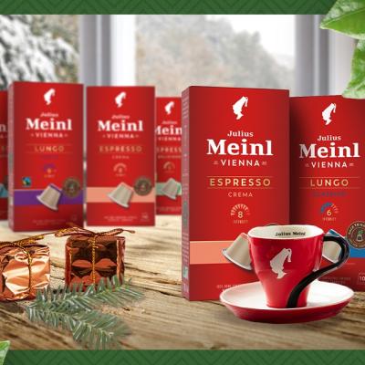 Începe ziua cu o cafea cu gust desăvârșit, în capsulele Julius Meinl  biodegradabile și compostabile , compatibile Nespresso*