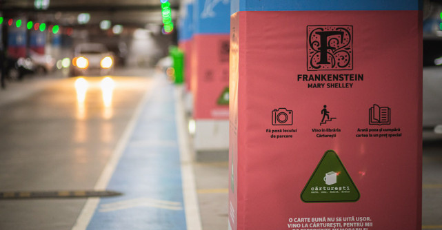 Cărturești și Veranda Mall transformă parcarea subterană a mall-ului într-o invitație la lectură