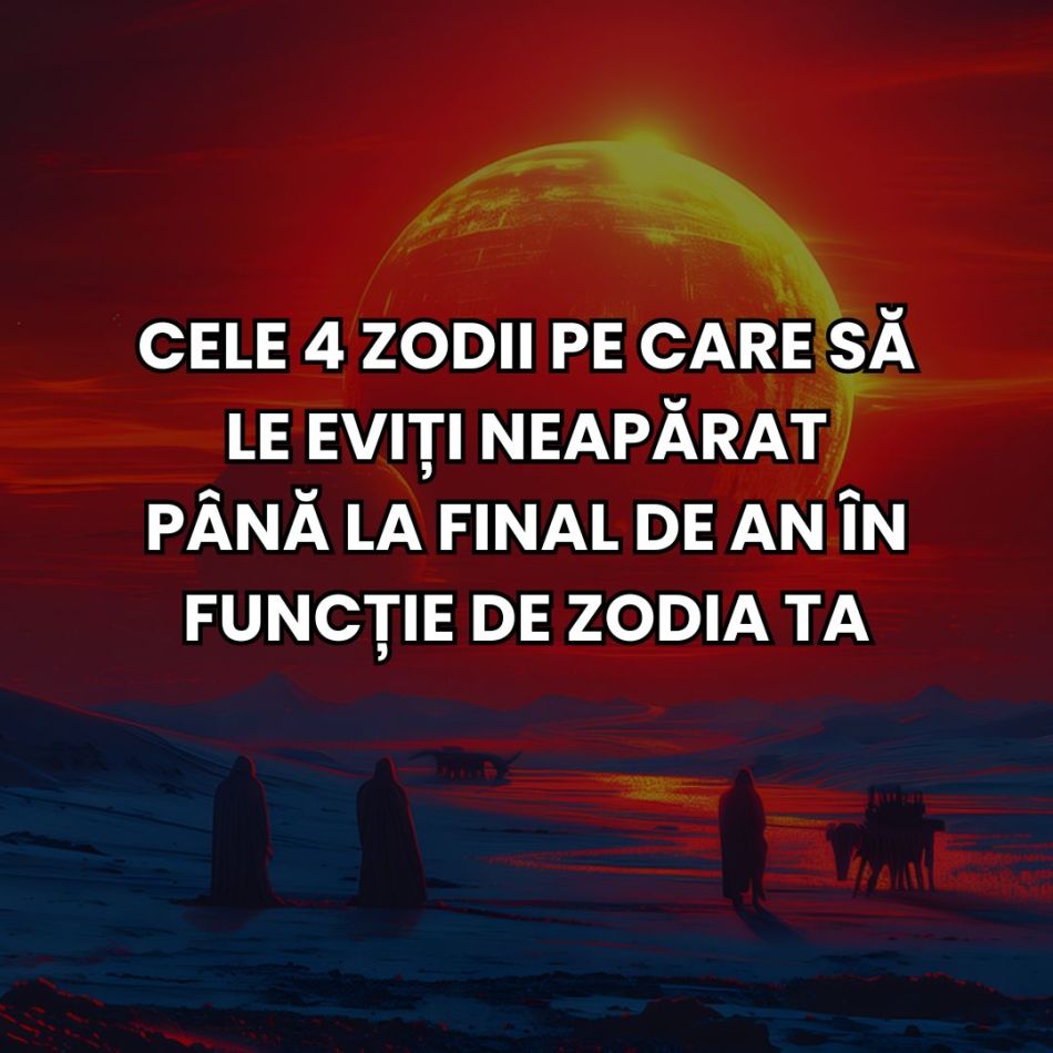 Cele 4 zodii pe care să le eviți neapărat până la final de an în funcție de zodia ta