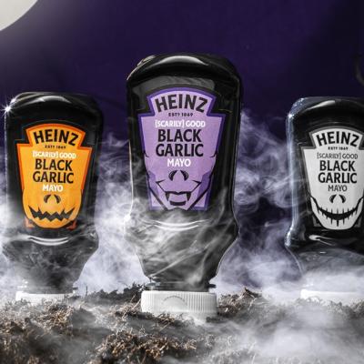 HEINZ LANSEAZĂ MAIONEZĂ CU USTUROI NEGRU,  EDIŢIE SPECIALĂ DE HALLOWEEN