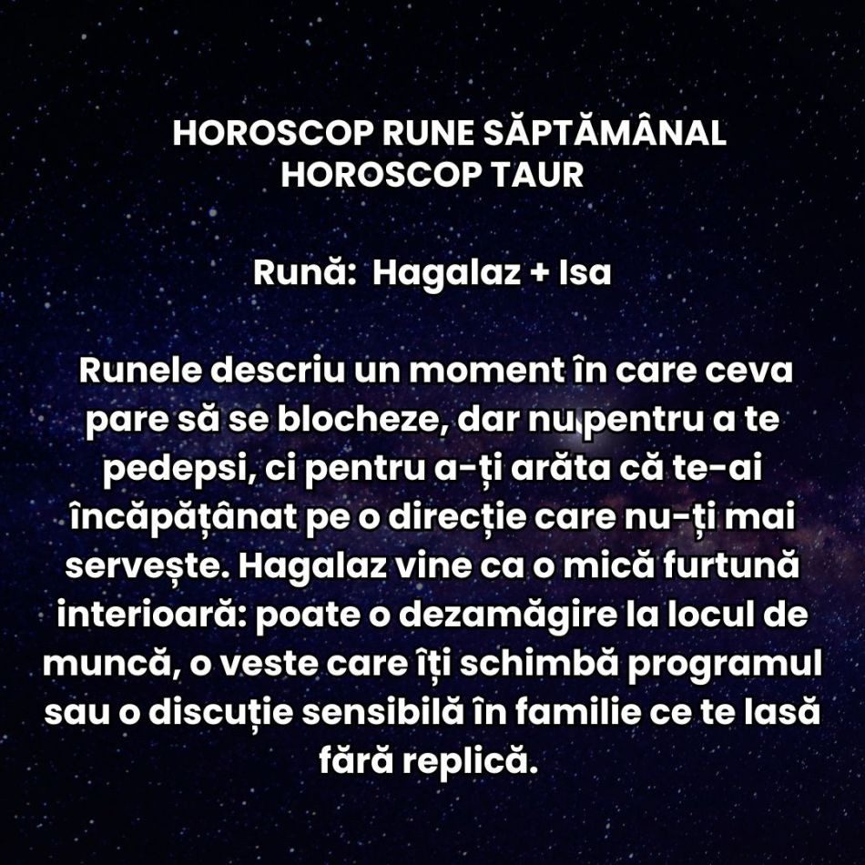 Horoscop Rune săptămâna 12-18 ianuarie 2026: Universul nu ne mai întreabă dacă suntem pregătiți, ci ne forțează să acționăm ACUM