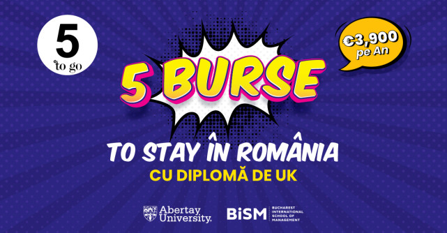 Burse 5 to go pentru 5 tineri motivați to stay!