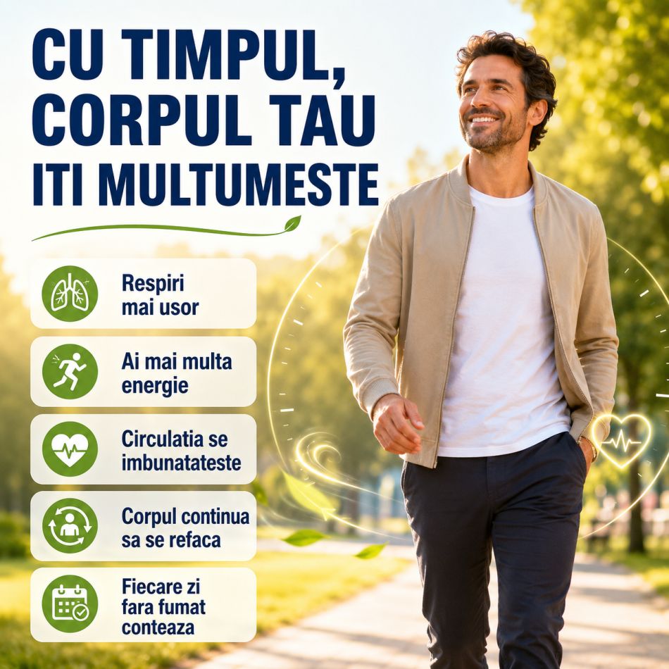 Ce se întâmplă în corpul tău când renunți la fumat: primele ore, zile, săptămâni, luni și ani