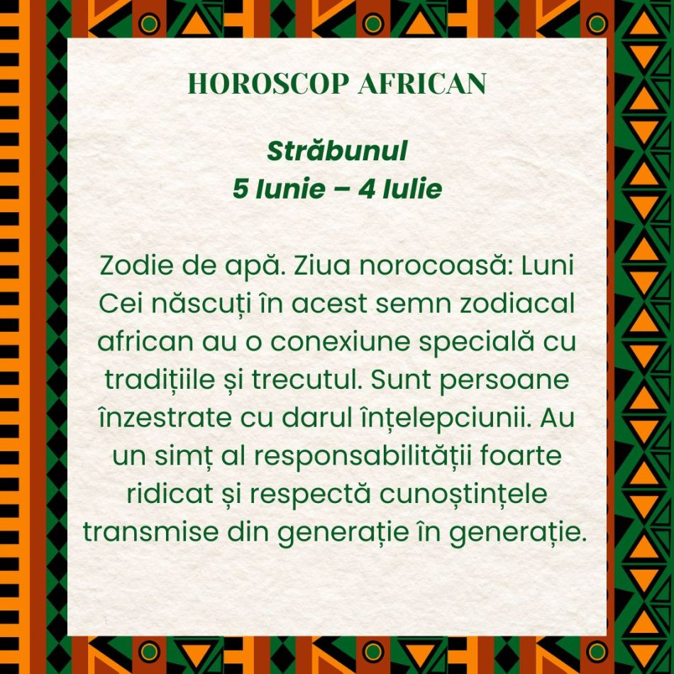 Horoscop African. Puterea Ancestrală a fiecărei zodii