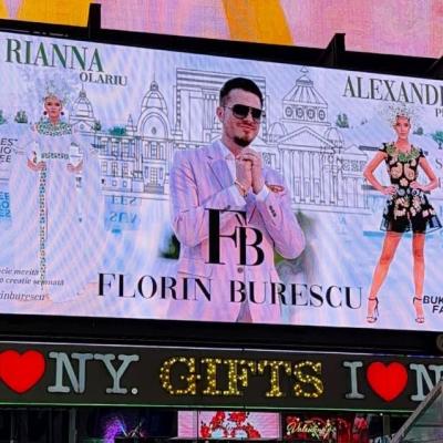 Designerul român care cucerește America! Florin Burescu, pe ecranele gigant din Times Square 