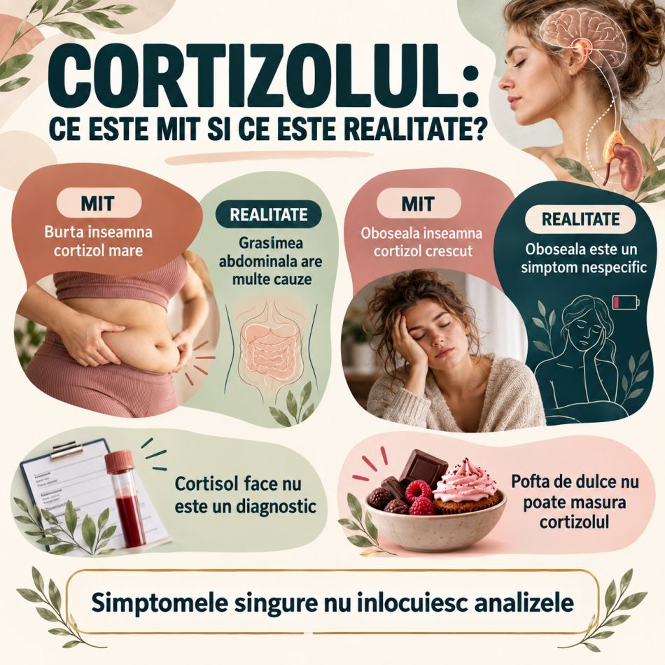 Cortizol prea mare: simptome, analize și mituri despre hormonul stresului