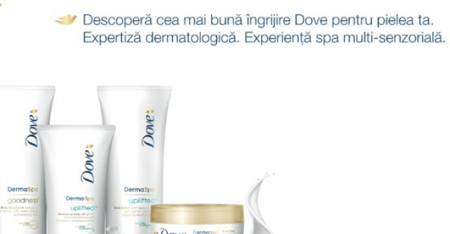 Descopera noile game Dove DermaSpa pentru ingrijirea pielii