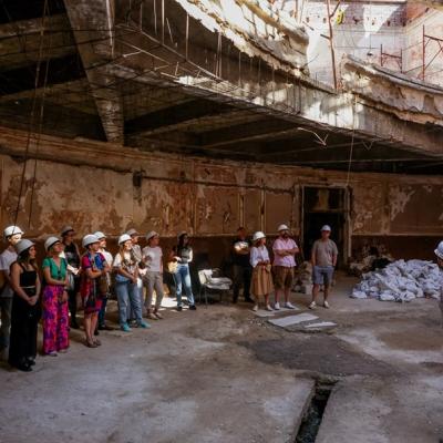 Sub cerul liber, pentru ultima oară. Cinema Marconi se deschide vizitelor înainte de montarea acoperișului
