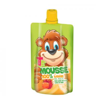 Tedi prezinta Tedi Mousse, gustarea ideala pentru copii: Fructe sub forma de piure!