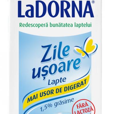 LaDORNA Zile Usoare, noul lapte mai usor de digerat, fara lactoza