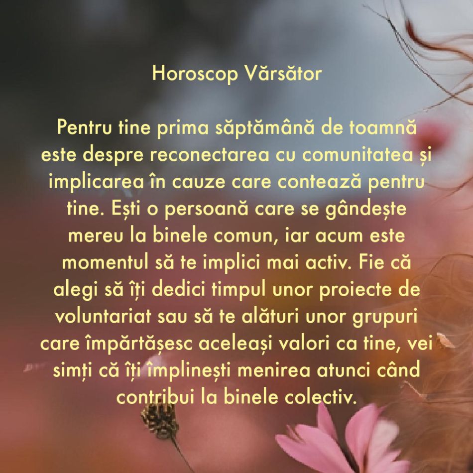 De ce are nevoie fiecare semn zodiacal în săptămâna 2-8 septembrie