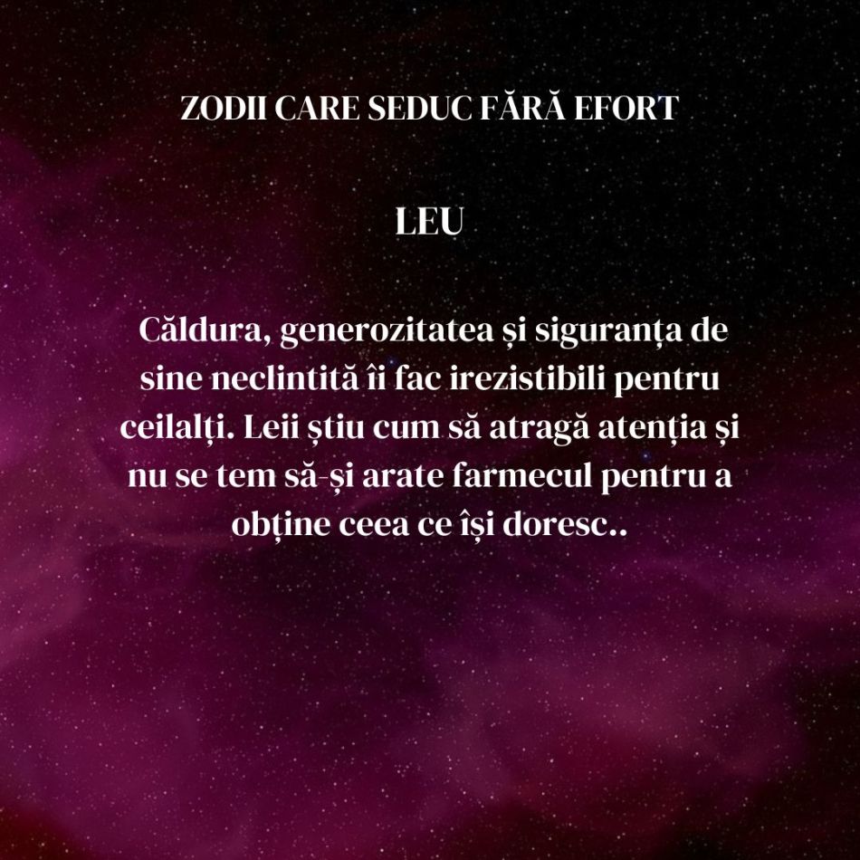 Top 5 zodii care pot seduce fără niciun efort