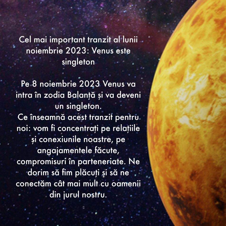 Tranzitele importante în Cosmos în a doua jumătate a anului 2023. Lăsăm să plece tot ce nu mai este al nostru 