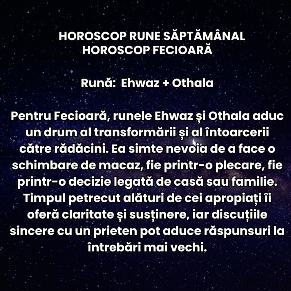 Horoscop Rune săptămâna 15-21 septembrie 2025: Eclipsa de Soare ne aduce un moment intens de resetare și realiniere karmică