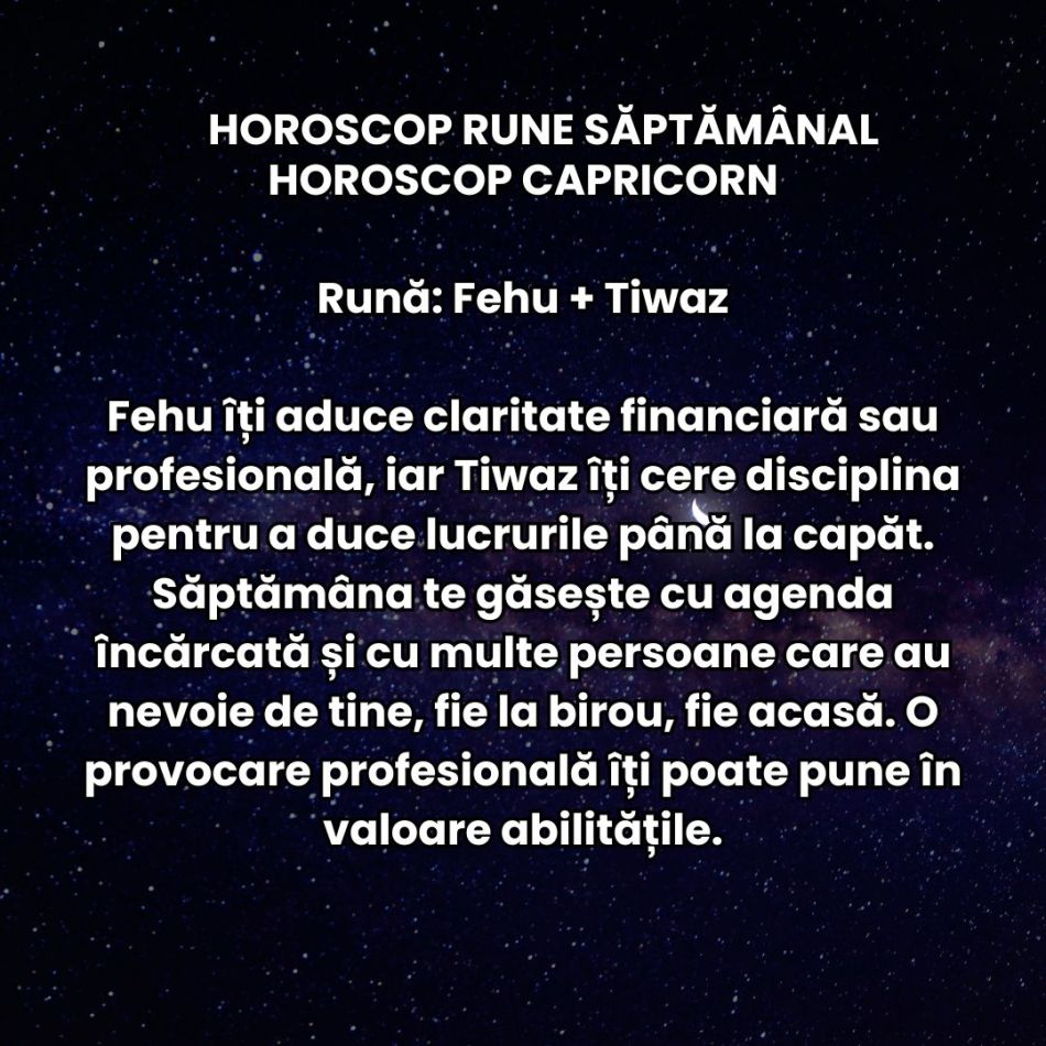 Horoscop Rune săptămâna 22-28 decembrie 2025: Emoțiile nespuse și haosul comunicațional ne testează răbdarea la final de an