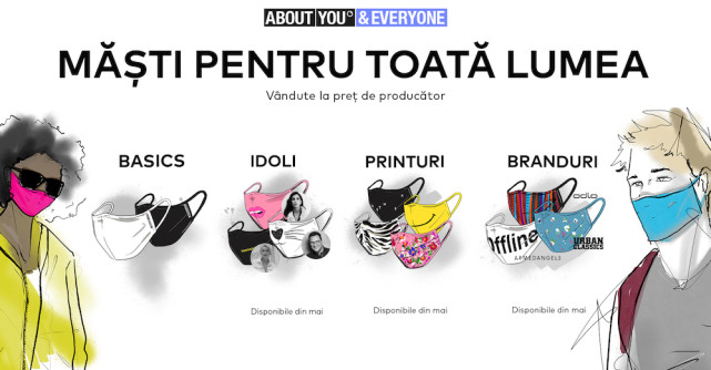 ABOUT YOU oferă cea mai mare și mai variată gamă de măști din Europa la preț de producător