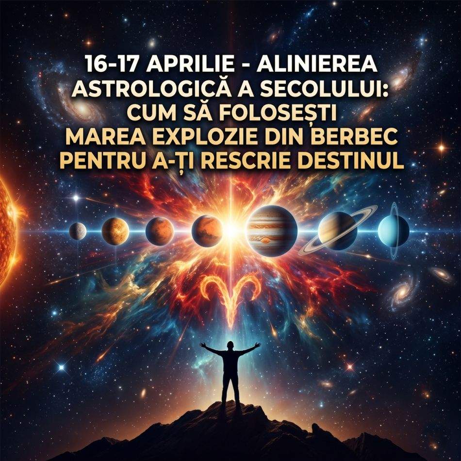 16-17 aprilie - Alinierea astrologică a SECOLULUI: Cum să folosești Marea Explozie din Berbec pentru a-ți rescrie destinul 