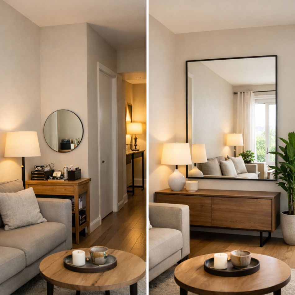 10 greșeli care îți micșorează vizual casa și cum să le corectezi prin alegeri simple și ieftine