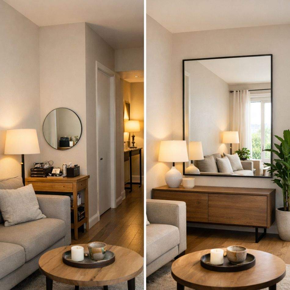 10 greșeli care îți micșorează vizual casa și cum să le corectezi prin alegeri simple și ieftine