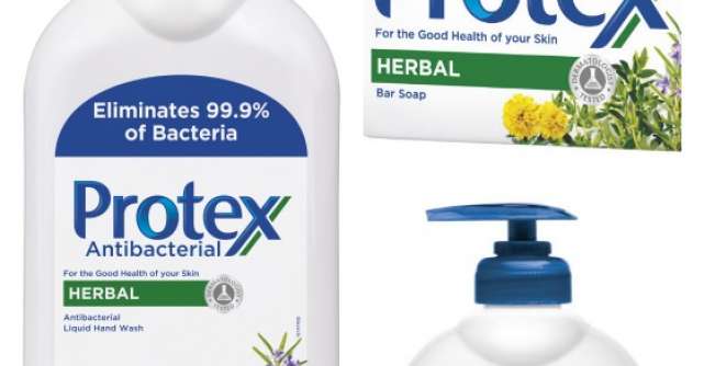 Gama Protex Herbal se imbogateste cu un nou produs, pentru o actiune mai puternica impotriva bacteriilor