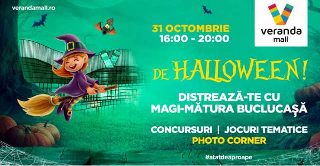 Jocuri și concursuri de Halloween pentru cei mici, la Veranda Mall 