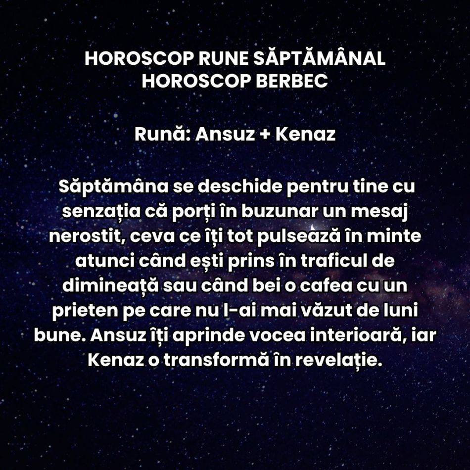 Horoscop Rune săptămâna 15-21 decembrie 2025: Energia Solstițiului începe să se facă resimțită și aduce reevaluări și tensiuni