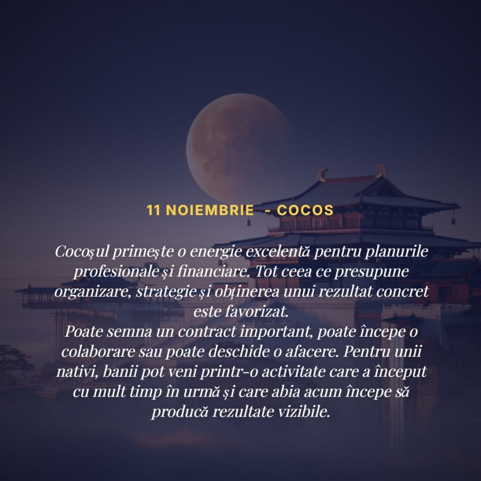 Horoscop chinezesc 11.11: Ziua Bivolului Abundenței deschide porțile norocului. Bani, oportunități și împliniri pentru 6 zodii