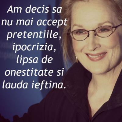 Nu mai am rabdare. Scrisoarea deschisa a lui Meryl Streep pentru omenire a devenit virala pe internet