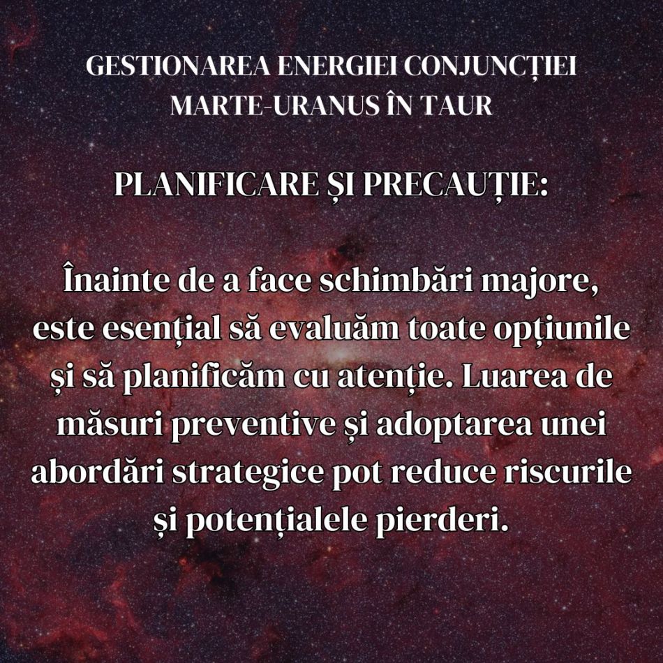 15 iulie: Ziua marilor ambiții în Cosmos, cu ocazia conjuncției Marte și Uranus în semnul Taurului