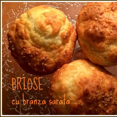 Briose usoare cu branza sarata