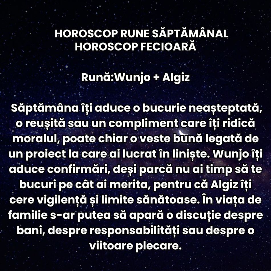 Horoscop Rune săptămâna 19-25 ianuarie 2026: Pare că accelerăm rapid spre progres, dar ne lovim de blocaje inexplicabile 