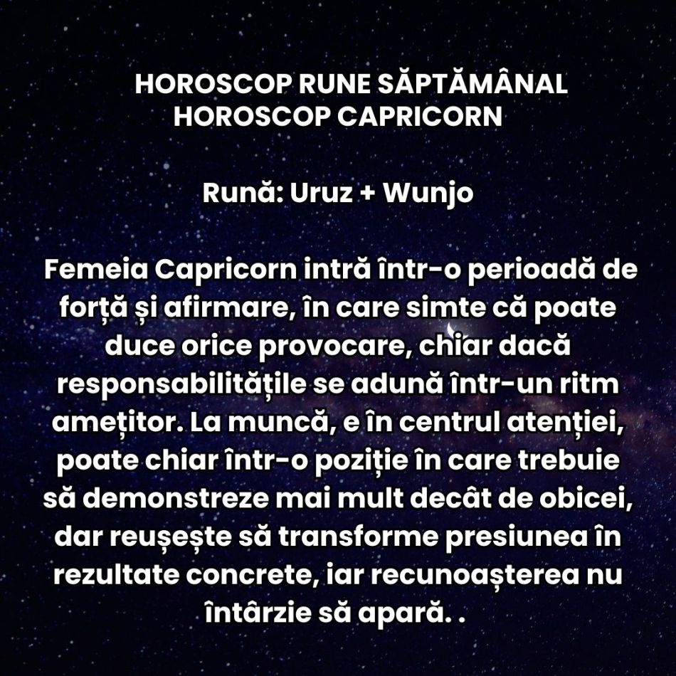 Horoscop Rune săptămâna 20-26 aprilie 2026: Nu mai acceptăm compromisuri ieftine. Ambiția și încăpățânarea colectivă cresc 