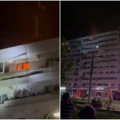 O femeie și un adolescent sunt cei doi răniți după ce o dronă rusească a lovit un bloc din Galați