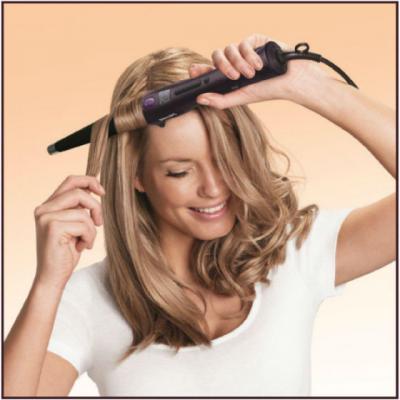 Noul ondulator conic cu invelis din catifea Philips HP8619 pentru bucle si onduleuri minunate