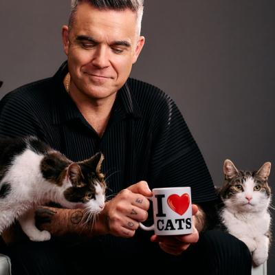Robbie Williams este noua voce a năzdrăvanului Felix, imaginea delicioasei hrane pentru pisici