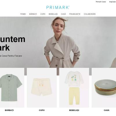 Primark lansează un nou website de prezentare în România