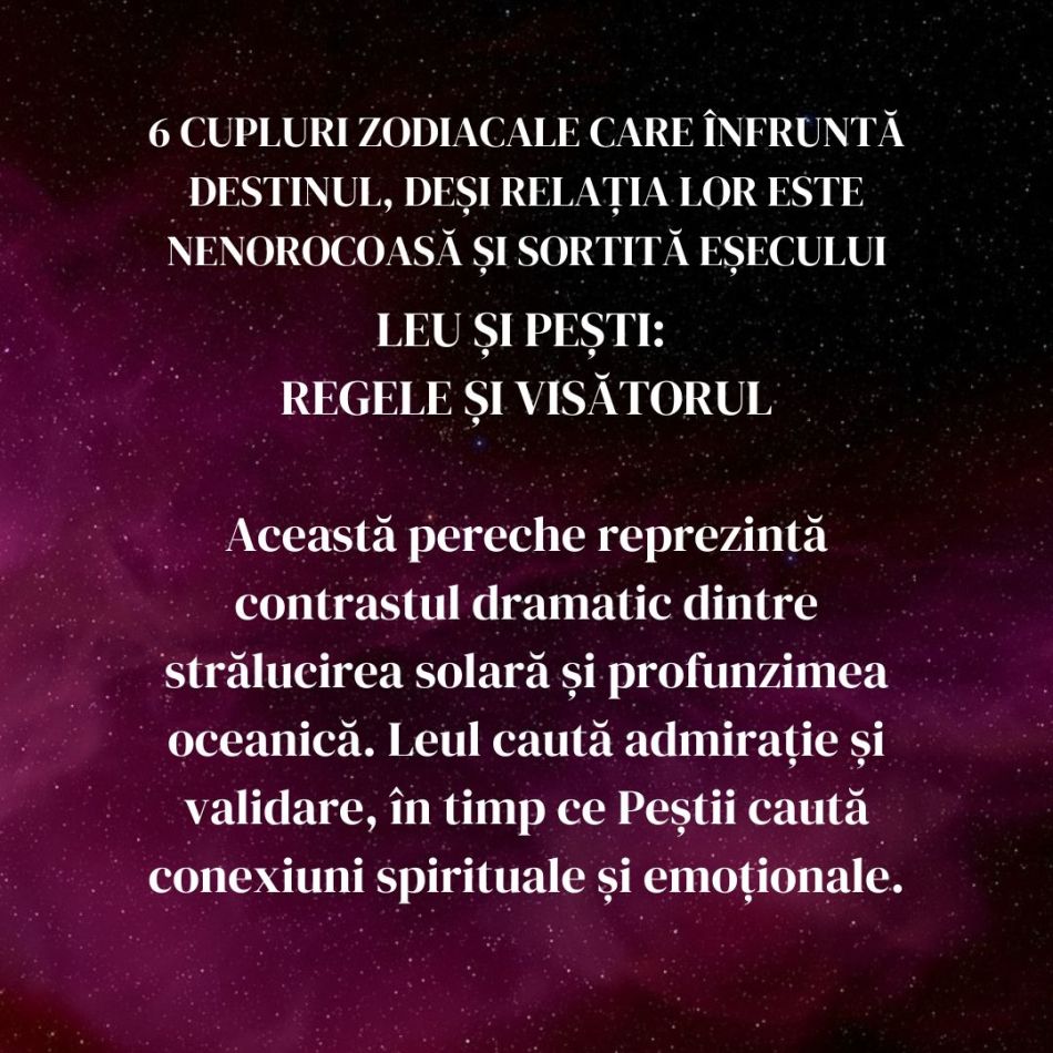 6 cupluri zodiacale care înfruntă destinul, deși relația lor este nenorocoasă și sortită eșecului