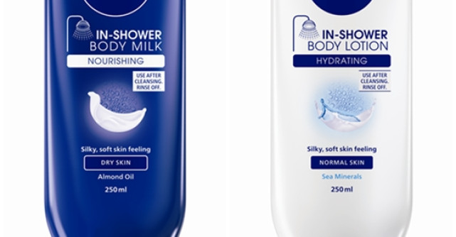 NIVEA revolutioneaza ingrijirea corpului cu noua gama de produse hidratante sub dus 